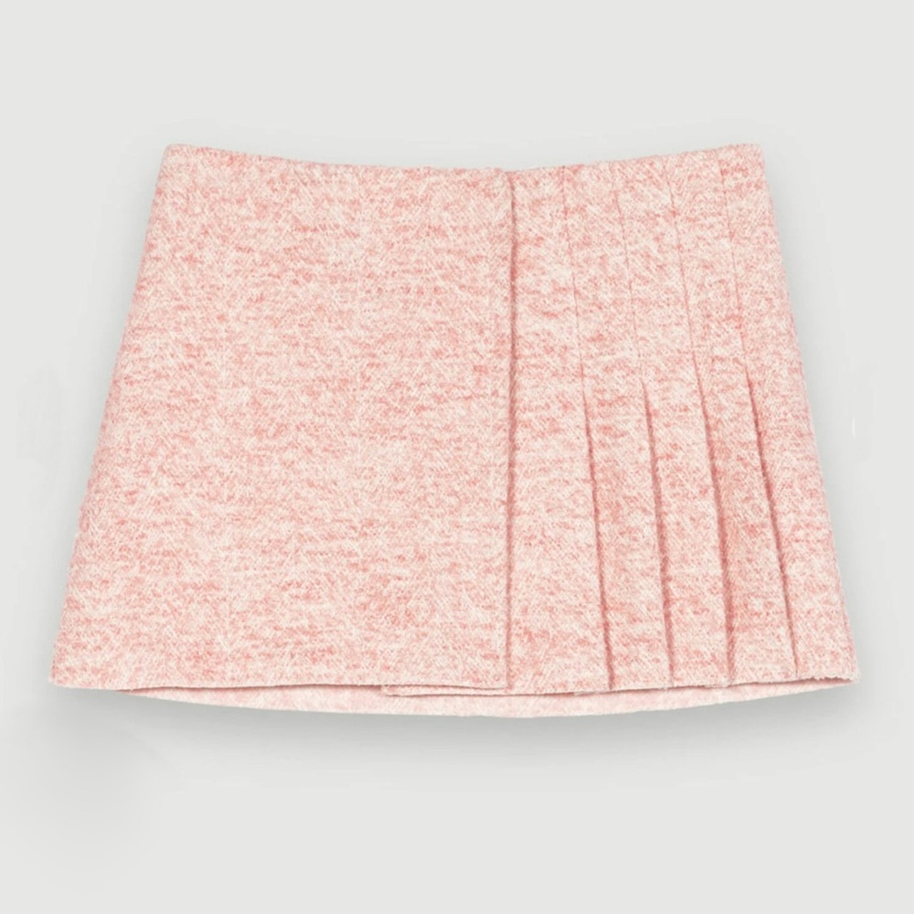 MAJE Janello Pink Mini Skirt, Size L (fits M-L) - Picture 6 of 13